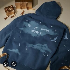 Taylor Swift Is It Over Now? Zip-Up Hoodie NWT